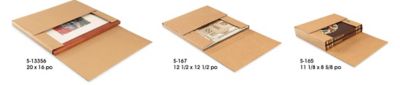 Boîtes d'expédition en kraft faciles à plier