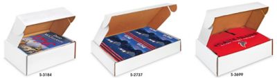 Boîtes d'expédition de documents à languettes de sûreté – Blanc