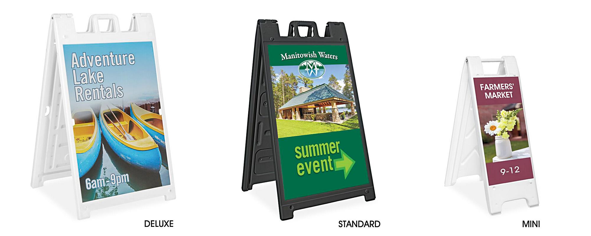 Plastic A-Frame Signs