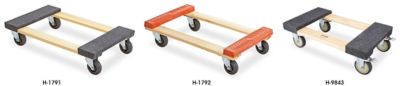 Socles roulants en bois franc