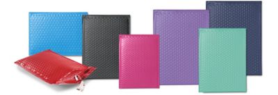 Uline – Enveloppes d'expédition à bulles économiques colorées en polyoléfine