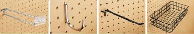 Straight Hooks for Pegboard - 3, Zinc-Plated H-2687 - Uline