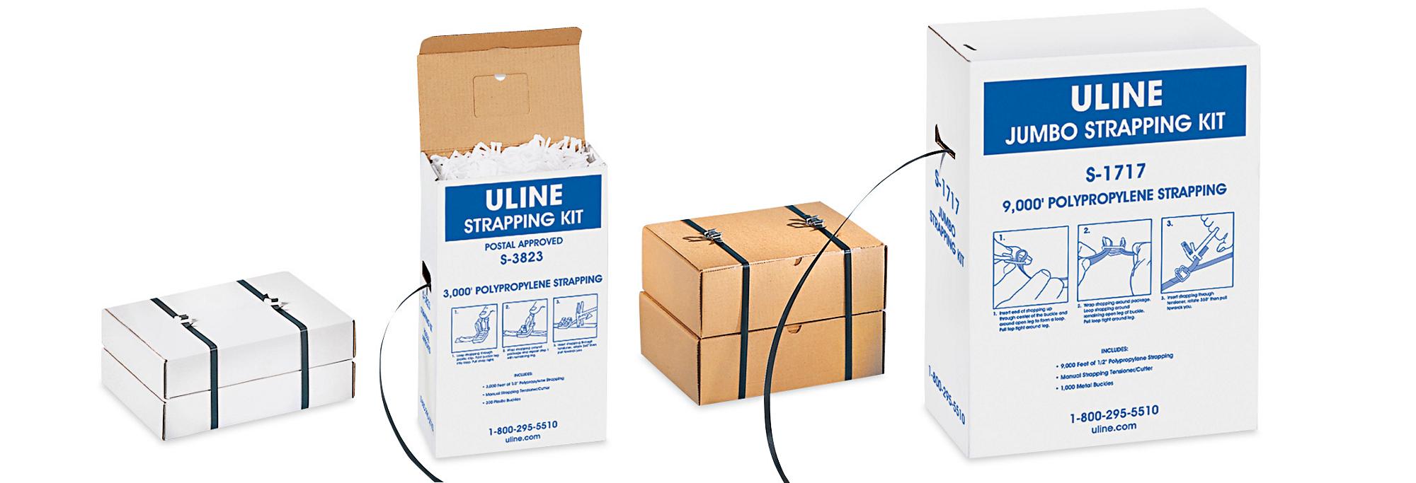 Uline – Ensemble de feuillard de cerclage en polypropylène