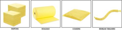 Sorbants de matières dangereuses