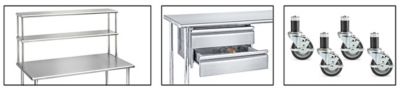 Stainless Steel Worktable Accessories
