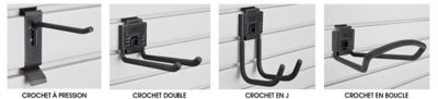 Accessoires pour panneau rainuré industriel en PVC