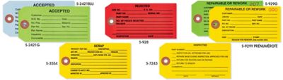 Étiquettes d'inspection à 1 feuille