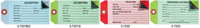 Étiquettes d'inspection à 2 feuille(s)