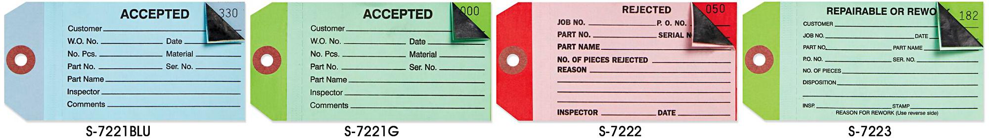 Two-Part Inspection Tags