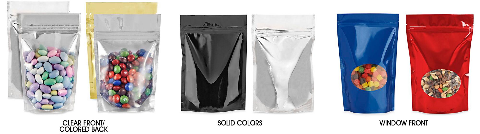 Glossy Stand-Up Barrier Pouches