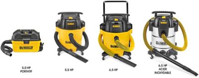 DeWalt<sup><small>MD</small></sup>  – Aspirateurs eau et poussière