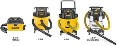 DeWalt<sup>&reg;</sup> Wet / Dry Vacuums