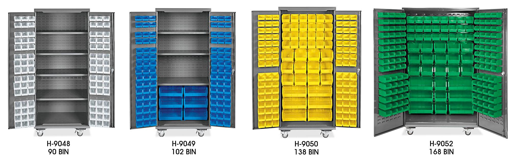 Mobile Bin Storage Cabinets