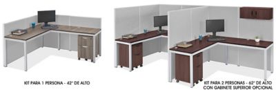 Sistemas Modulares de Oficinas Privadas - Colección Urbana, Una Fila