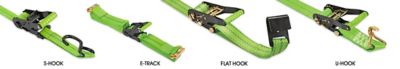 Uline Hi-Vis Ratchet Tie-Downs