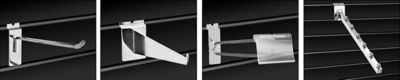 Accessoires en métal pour panneaux rainurés
