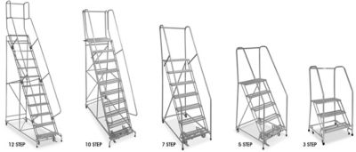 Rise-Tec Professional 4-step ladder double-sided height max. 0.95 m -  online purchase