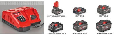 Milwaukee<sup><small>MD</small></sup> – Batteries et chargeurs