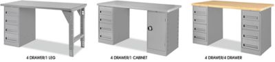 Pedestal Workbenches