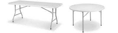 Economy Folding Table - 48 x 24, White H-4208FOL-W - Uline