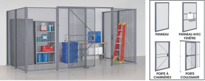 Locaux de sécurité modulaires en fil de métal