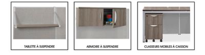 Downtown – Accessoires pour poste de travail individuel