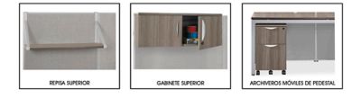 Accesorios para Sistemas Modulares de Oficina Privadas - Colección Urbana