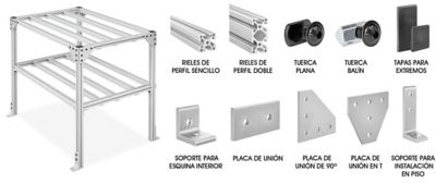 Sistema para Marcos con Ranuras en T