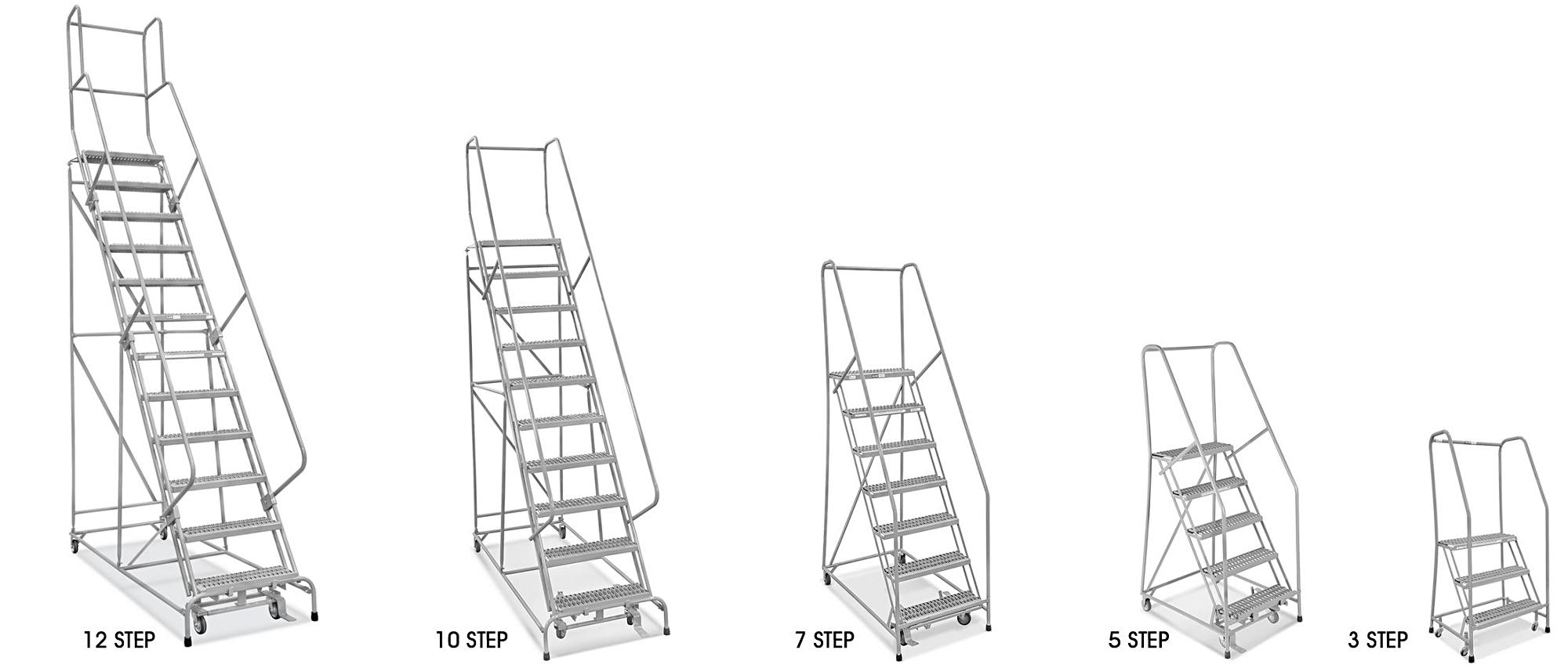 Grip Step Rolling Ladders