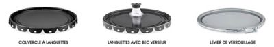 Couvercles pour seau en acier