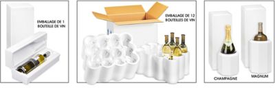 Emballages d'expédition pour vin