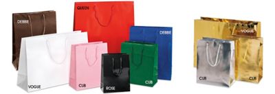 Sacs de magasinage haute brillance