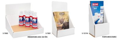 Présentoirs en carton ondulé