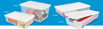 Contenants de rangement en plastique