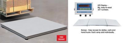 Stainless Steel Low Profile Floor Scales