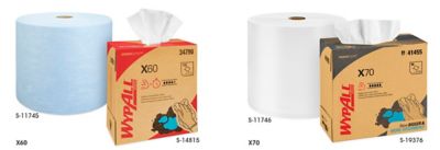 WypAll<sup>&reg;</sup> Industrial Plus X60 and X70 Wipers