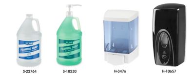 Uline Bulk Foaming Soap / Dispensers
