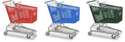 Chariot de magasinage en plastique