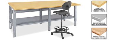 Tables d'emballage industrielles format géant