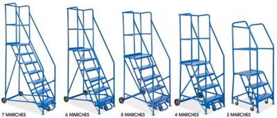 Échelles roulantes pour allées étroites