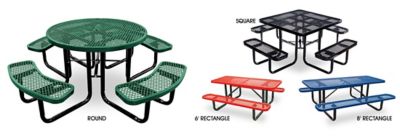 Round Picnic Tables, Metal Picnic Tables in Stock ULINE.ca