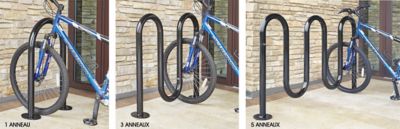 Supports à vélos en serpentin