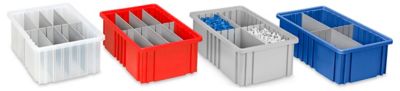 Plastic Divider Boxes, Grid Containers in Stock - ULINE