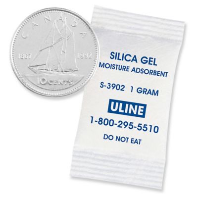 Silica Gel Desiccants - Gram Size 3, 5 Gallon Pail S-3904 - Uline