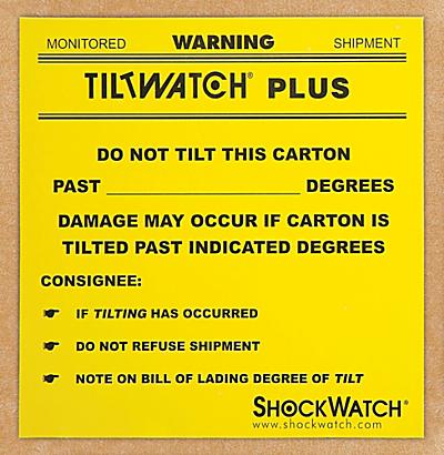 Tiltwatch™ Plus Damage Indicator