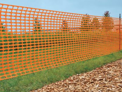 Plastic Safety Fence, Snow Fence, Construction Fence in Stock - ULINE
