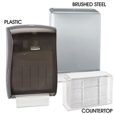 C Fold Paper Towel Dispenser, Folded Towel Dispenser in Stock ULINE
