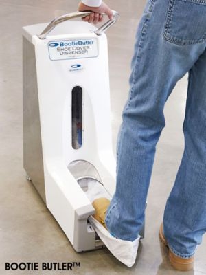 Bootie Butler Automatic Shoe Cover Dispenser in Stock ULINE