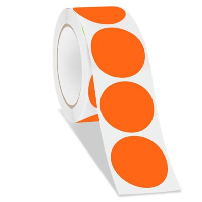 Tape Dots - Loop, White, 1 3/8 S-14550 - Uline