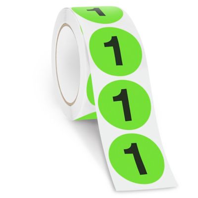 Removable Adhesive Circle Labels - Clear, 1 S-11441C - Uline